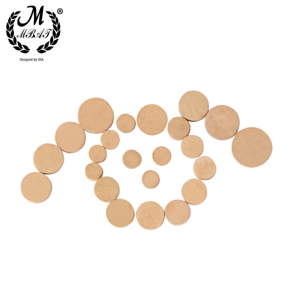 M MBAT 23Pcs/Set Oboe Cork Mat Pads Sound Hole Gasket Professional Repair Parts Woodwind Instrument Parts & Accessories