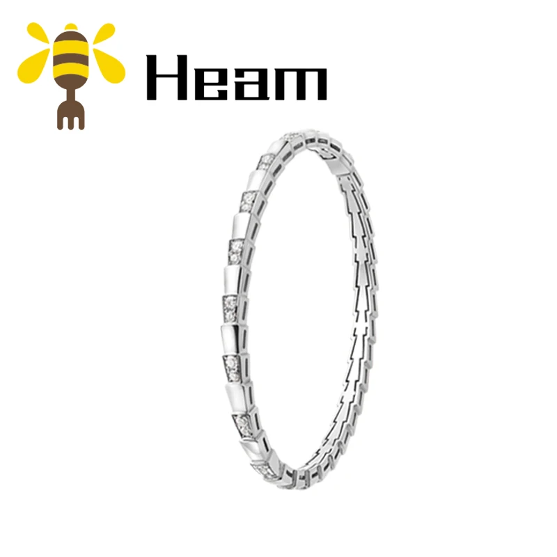 Браслет Heam, высокое качество, серебро 925 пробы, болгарийский браслет для женщин, розовое золото, керамика, модное роскошное ювелирное изделие, подарок для пары - Окраска металла: style 9
