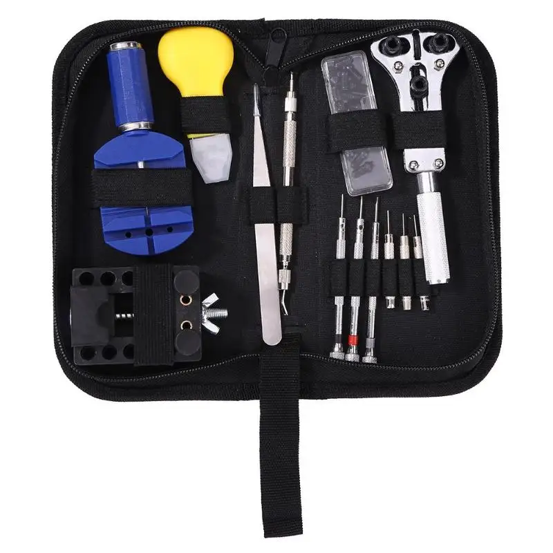 

404pcs/set Watch Opener Back Case Opener Watch Battery Remover Tool Screwdriver Manual Maintenance Tool Suite 21x15.5x14cm