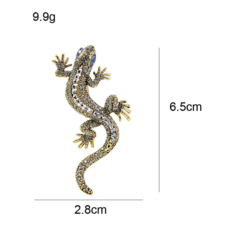 Брошь в форме ящерицы Gecko Young тюльпана брошь с кристаллами бижутерия унисекс