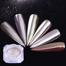 1 коробка блеск для ногтей пыль волшебный зеркальный эффект мерцающий Голографический лазерный порошок Декорации для ногтей искусство пылезащитные инструменты