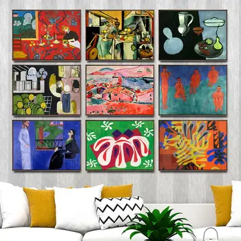 

Canvas Hd Prints Nordic Abstrct Poster Modern Pictures Wall Art French Henri Matisse Painting Home Decor Modular For Living Room