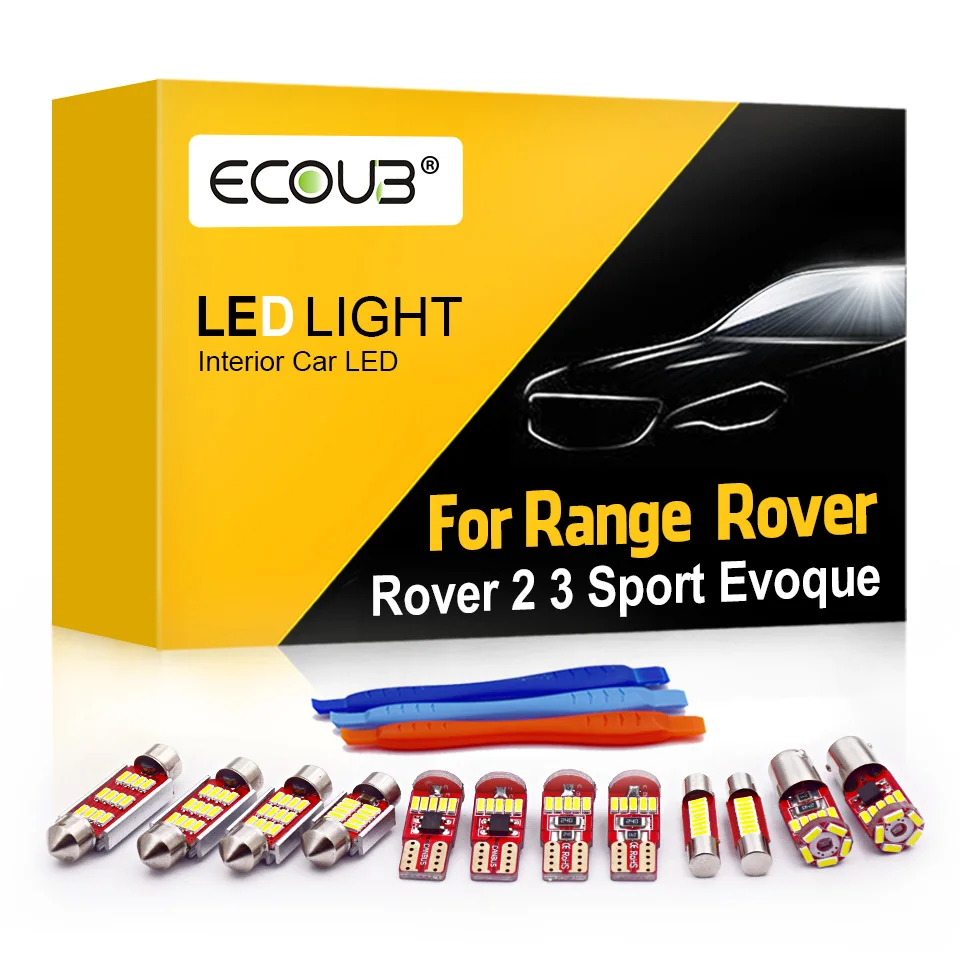 Lampadine Interne A Led Complete Per Range Rover 2 3 P38A L322 Sport L320 Evoque L538 Map Dome Indoor Trunk Light Led Kit Aggiornamento