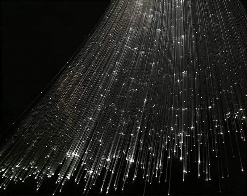 PMMA Plastic Fiber Optic cable 3M 0.75mm(D) KIT Sparkle LED Side Pointed strands For Home Lighting Decor