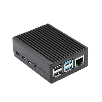 

Raspberry Pi 4 Model B Black Dark Gray Aluminum Alloy Case Passive Cooling Shell Metal Enclosure Heat Dissipation for Pi 4