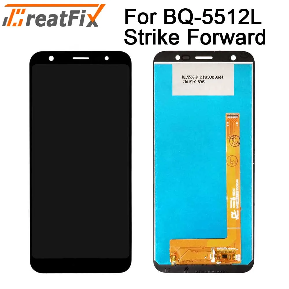 ЖК-дисплей 5 45 дюйма для BQ Mobile BQ-5512L Strike Forward BQ5512L 5512L с тачскрином и дигитайзером в
