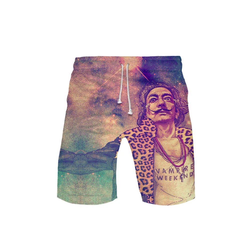 salvador Dali 3D Game Shorts Men Beach Shorts Saint Seiya Sweatshirt Harajuku Tracksuit Hawaii Shorts Drop Ship