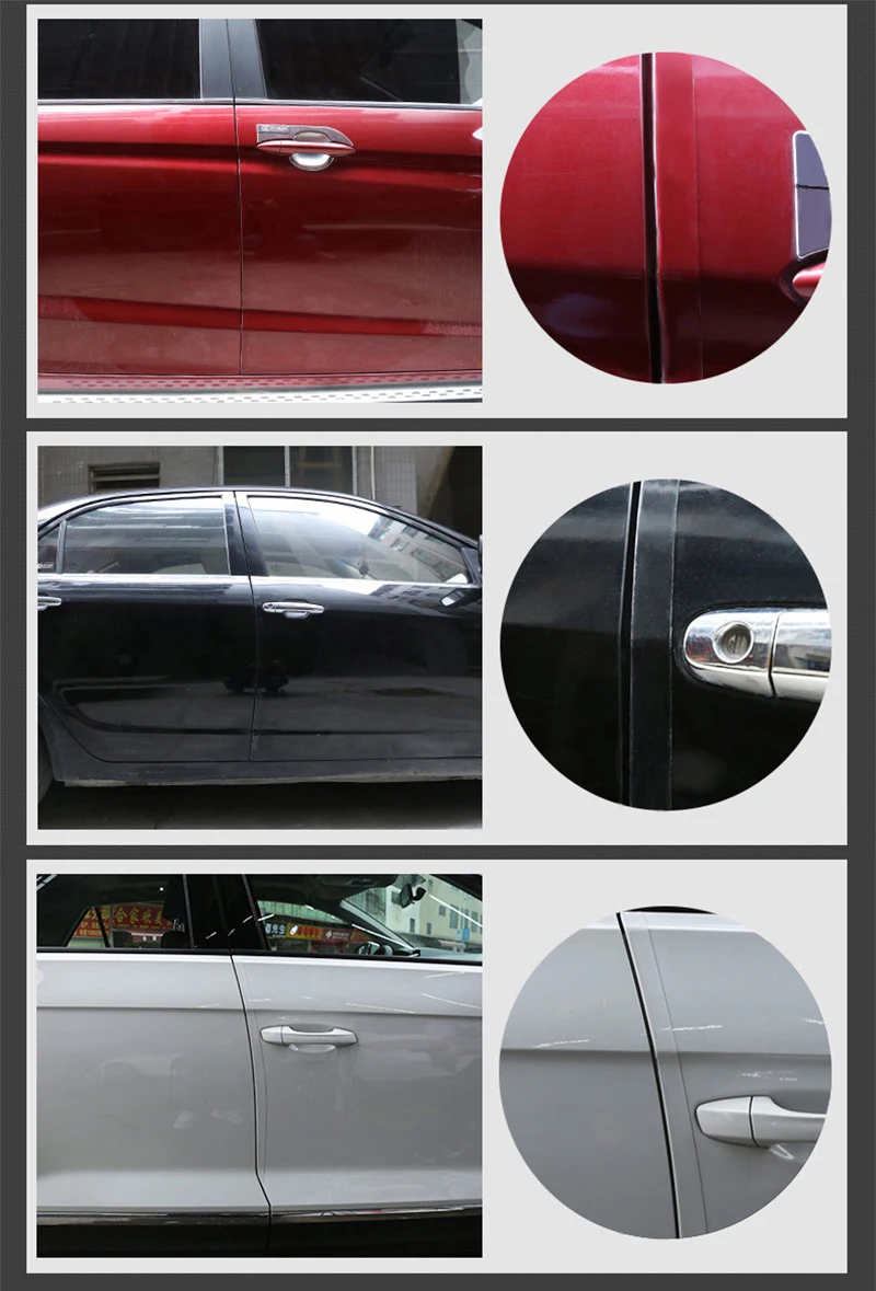 Car Door Edge Guard Scratch Strip Protector Rubber Trim Molding Scratch Strip For Mazda CX 5 Nissan Kicks Qashqai