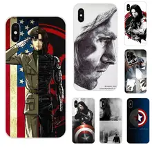 Капитан Америка Civil War Зимний Солдат Bucky для samsung Galaxy Note 5 8 9 S3 S4 S5 S6 S7 S8 S9 S10 5G mini Edge Plus Lite TPU