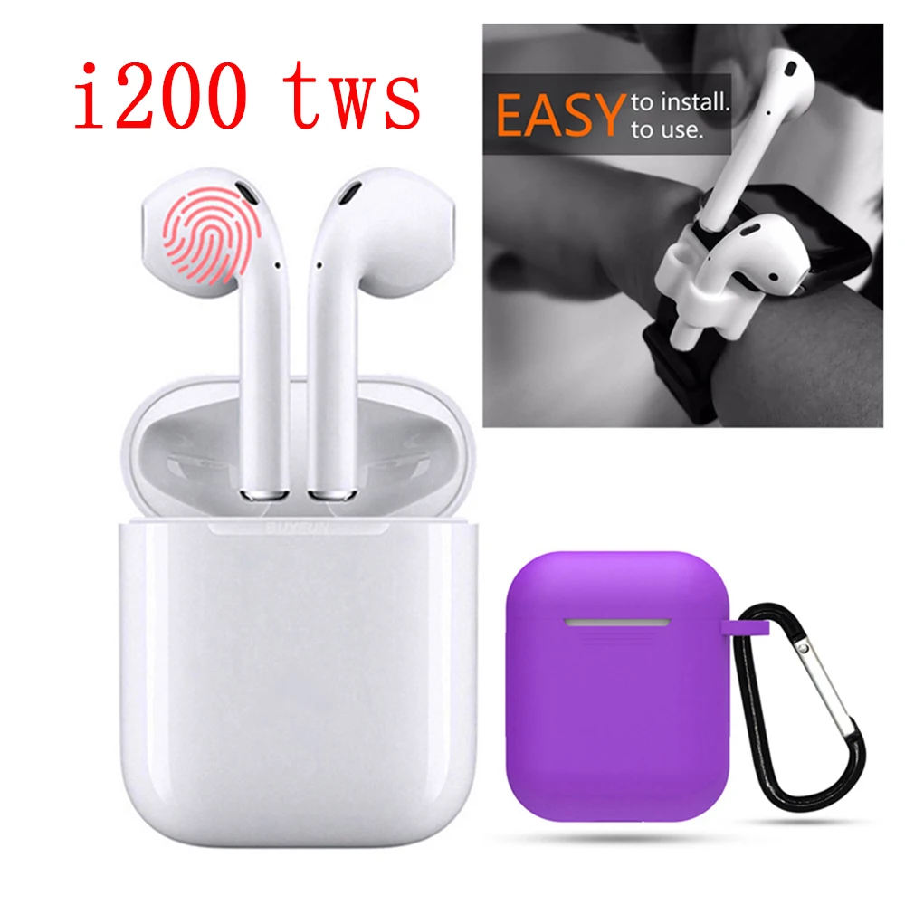 

i200 TWS Wireless Headphones Bluetooth Earphone In-ear Stereo Earbud Headset with Charging Box for IPhone Xiaomi Huawei
