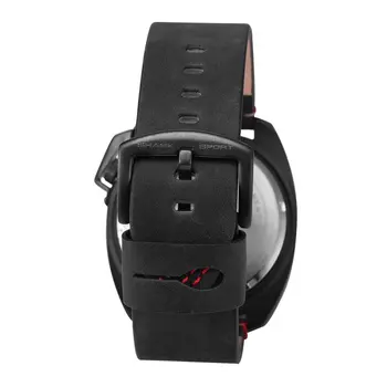 

SH446 Tawny SHARK Sport Watch Red Date Crown Guard Design Male Luxury Genuine Leather Wrist Watches Mens Fashion Quartz Relogio
