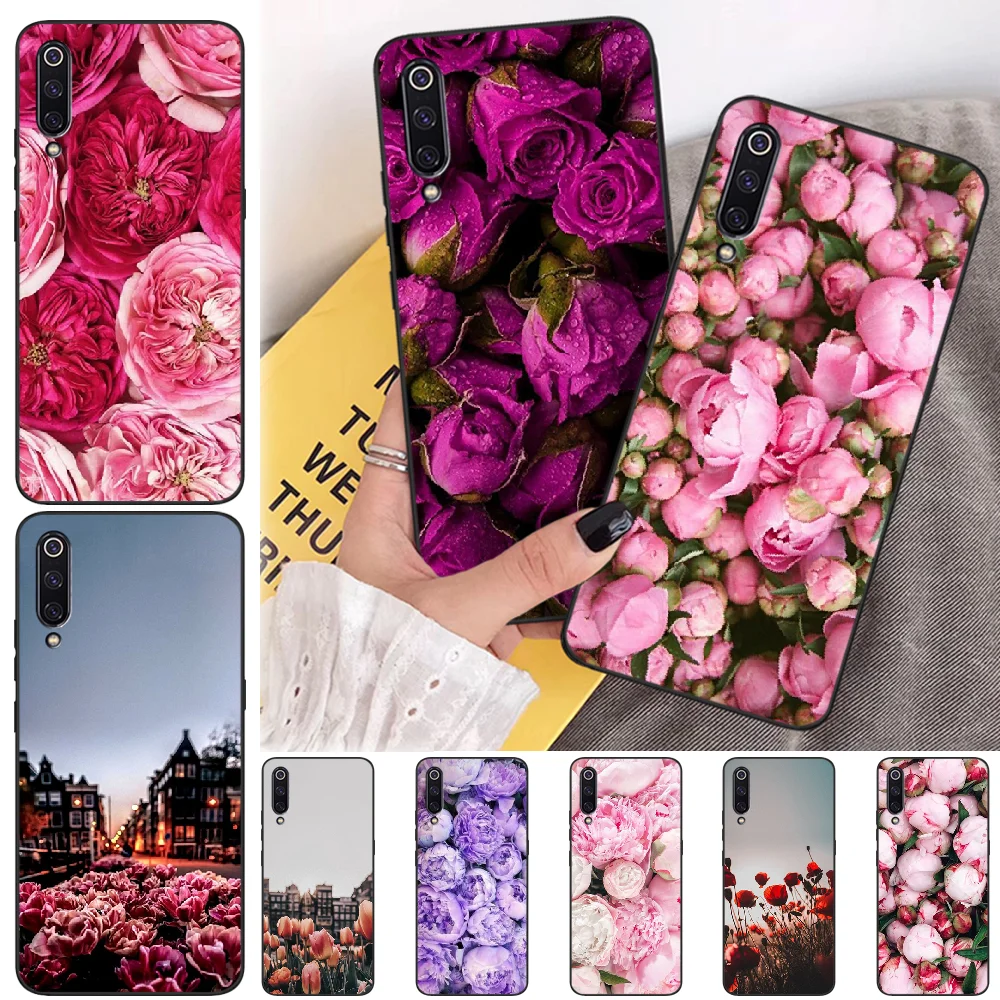 Чехол для телефона ByLoving peones с красивым цветком DIY украшенный блестками Xiaomi mi 6 6plus