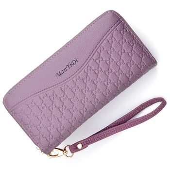 

Women Long Wallets Double Zipper Clutches Purse Big Capacity Fashion Wristlet Wallet Cash Phone Card Holder Lady Wallets