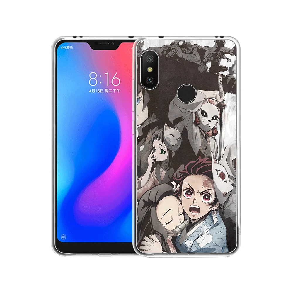 Чехол для мобильного телефона Xiaomi Redmi K20 Pro 7 GO S2 7A 4A 4X5 5A 6 6A Чехол аниме Demon Slayer Kimetsu No Yaiba Shell