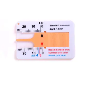 

Brand New 1Pcs Tyre Tread Depth Gauge Car Motorcycle Trailer Van Wheel Measure Tool High Quality