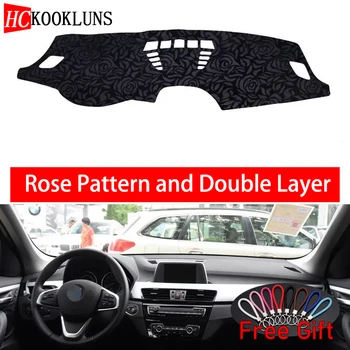 

Rose Pattern For BMW X1 2016 2017 2018 2019 Dashboard Cover Car Stickers Car Decoration Car Accessories Interior Car Decals