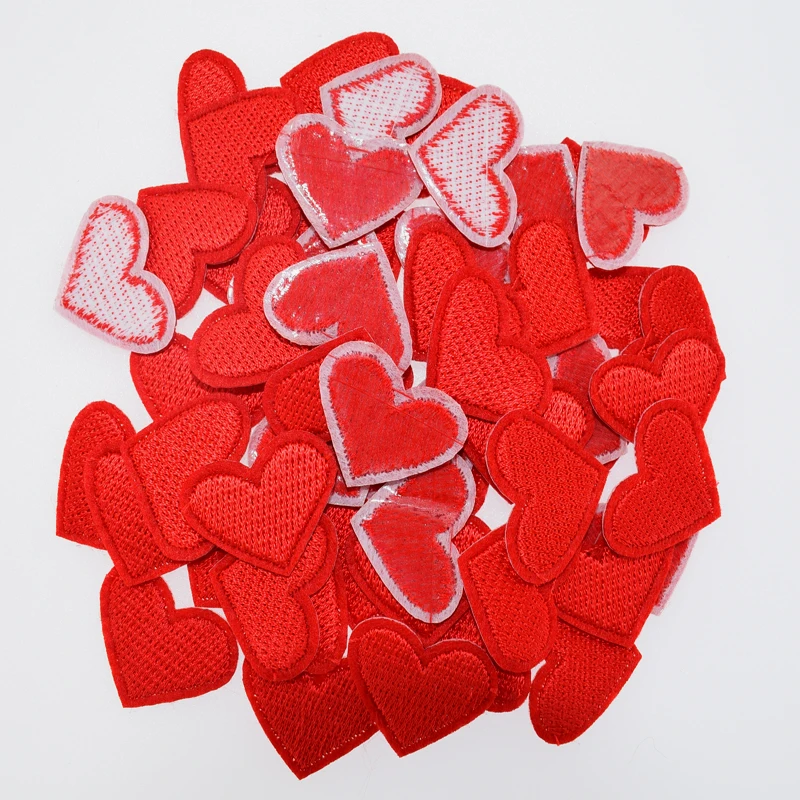 5Pcs Embroidery patches for clothing Heart Butterfly Star Bee Cherry iron on patches fabric for cap bag accessories