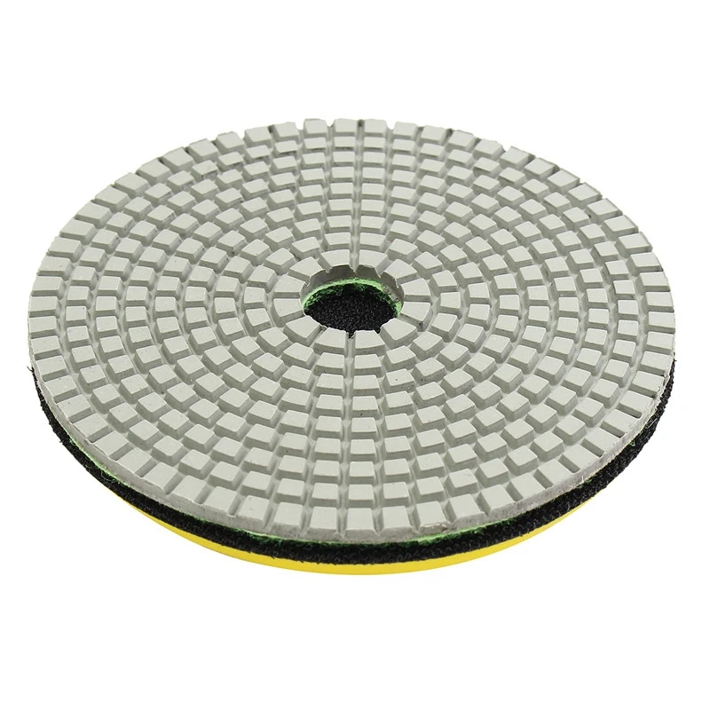 HHO-9Pcs/Set 5 Inch Diamond Polishing Pad Set Granite Marble Concrete Stone Tile Wet Dry for Granite Concrete Marble Stone Tiles