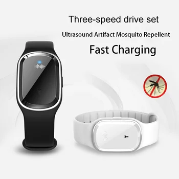 

New Intelligent Ultrasound Artifact Mosquito Repellent Smart Bracelet Ultrasonic Pest Repeller Reject Anti Mosquito Smart Band