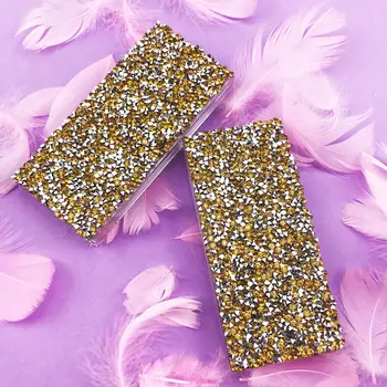 

FOXYFOX New Empty diamond lash packaging 30pcs/lot rhinestone eyelash packaging boxes mink eyelashes fit 10mm-25mm mink lashes