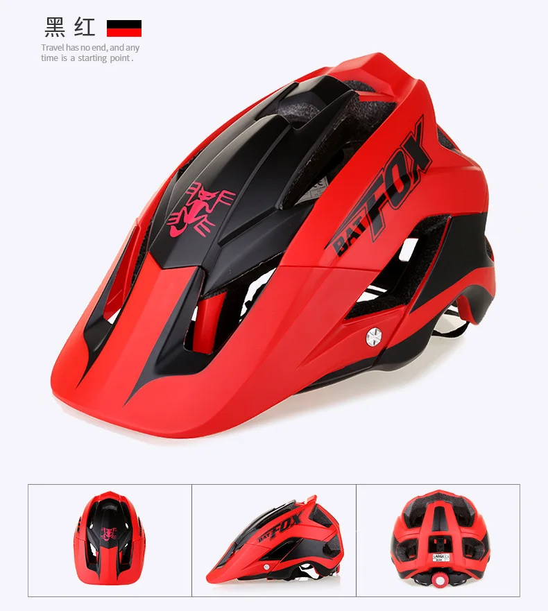 BATFOX велосипедный шлем дорожный горный велосипедный шлем цельный литой MTB велосипедный шлем Сверхлегкий велосипедный шлем Casco Ciclismo