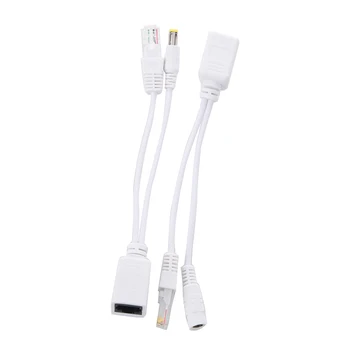 

Passive Power over Ethernet PoE Adapter Injector + Splitter Kit 5v 12v 24v 48v