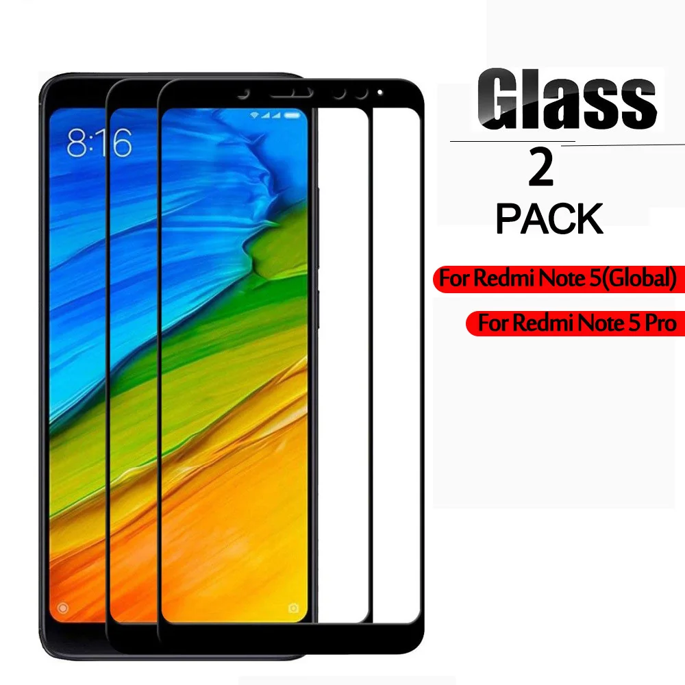 Купить 2 шт стекло для Xiaomi Redmi Note 5 Pro протектор экрана закаленное на xiomi Red Mi Plus Note5 5Pro | Стёкла и плёнки для телефонов (4000218072630)