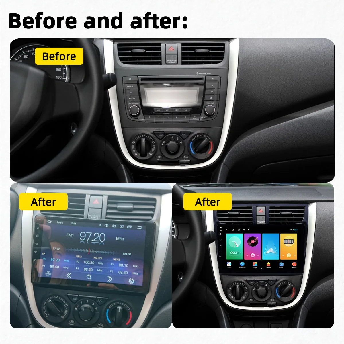 For Suzuki Celerio 2015 2018 2 Din 