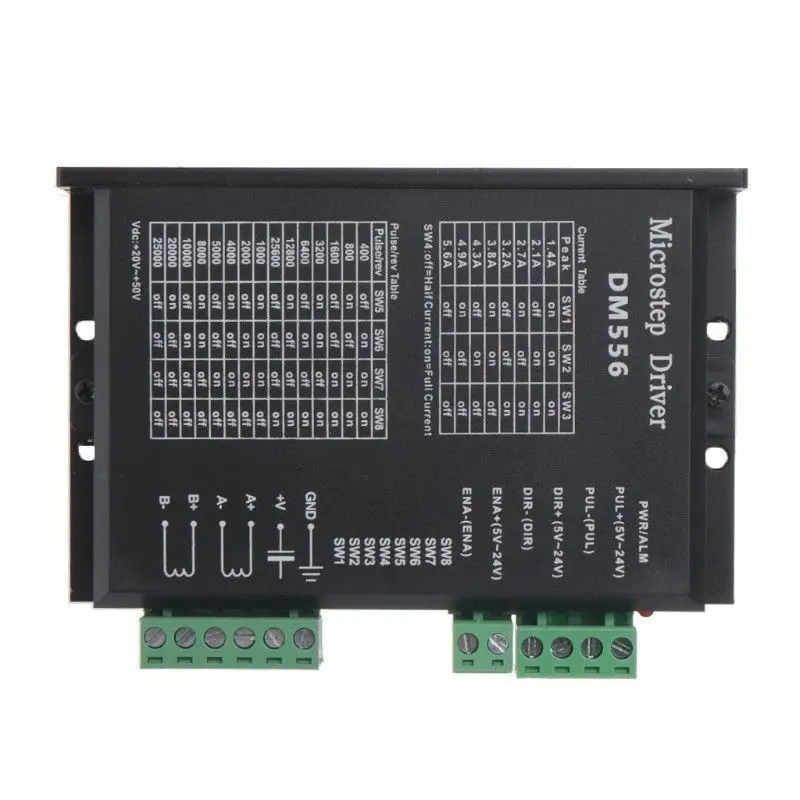 

DM542 2-phase Digital Stepper Motor Driver 42/57/86 CNC Stepper Motor Driver Tool Parts Replacement