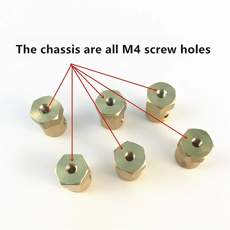 Accoppiatori Albero In Ottone 6pz - Da 3,17mm A 3mm Per Motori Modellismo RC Con Viti E Chiave - Foto 4