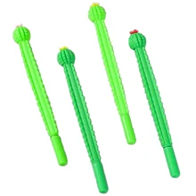 60 ручка для подписи гелевая ручка с кактусами завод Черная ручка офисная Ручка канцелярия для учеников