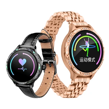 

Fashion Women Smart Watch M9 Heart Rate Blood Pressure Monitor IP68 Waterproof Sports Smartwatch For Apple IOS Android