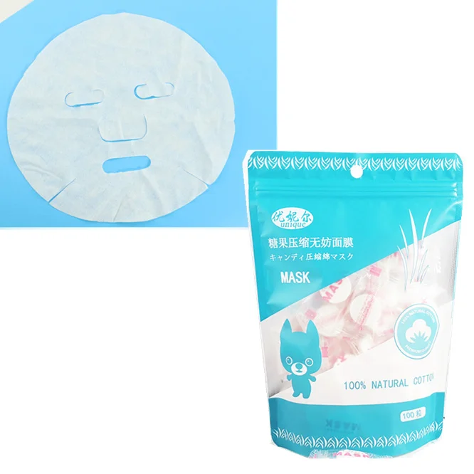 

500pcs Facial Compression Mask Nonwoven Fabric Mask Paper Skin Care Dry Disposable Compressed Towel Face DIY Mask Makeup Tool