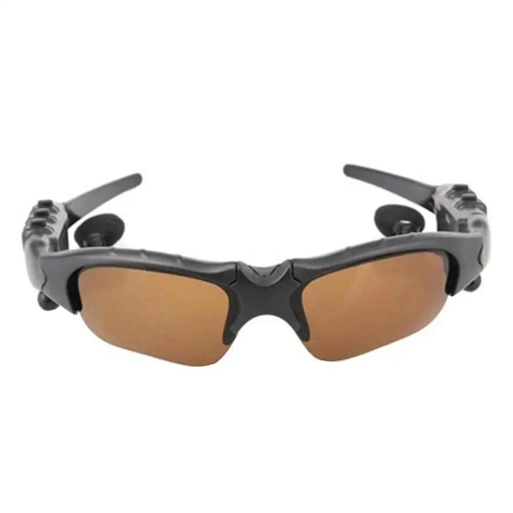 Коричневый GutsyMan Спорт стерео Bluetooth 4,1 гарнитура Telefon Fahren Sonnenbrille/mp3 Reiten Augen Glaser Mit bunte Sonne objektiv - Цвет: Коричневый