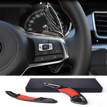 

For Volkswagen Polo GTI Lamando GTS Sagitar GLI Scirocco Golf 7 Steering Wheel Shift Paddle Extension Trim Cover Car Accessories