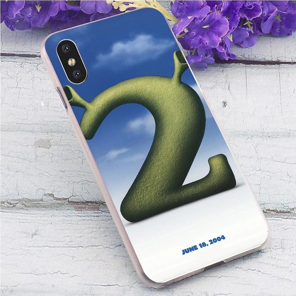 Защитный зеленый чехол для телефона Shrek для iPhone XR 5 5S SE 6 6 S/6 6S Plus 7 8/7 8 Plus X XS Max жесткий чехол