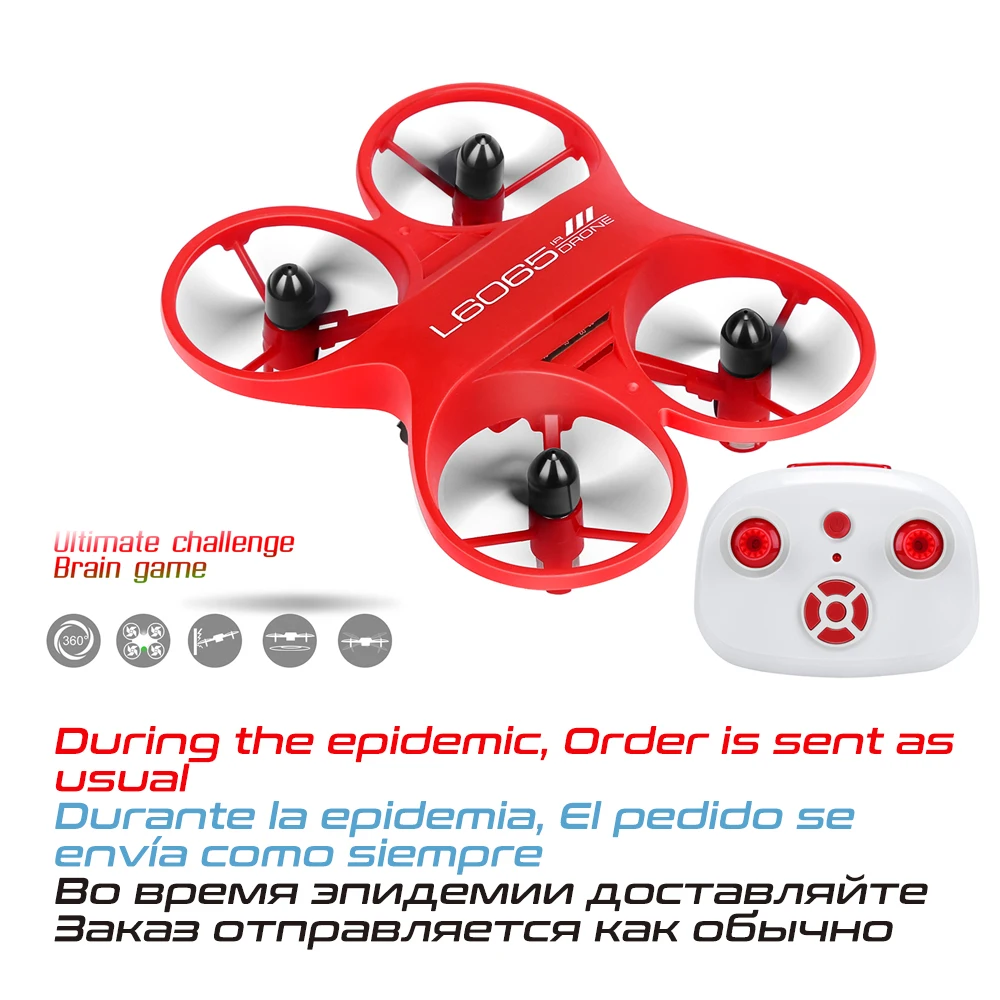 

Mini Camera Drone RC Quadcopter with FPV Camera HD Drones 6 Remote Control Mini Dron Headless Mode Helicopter for Children Toys