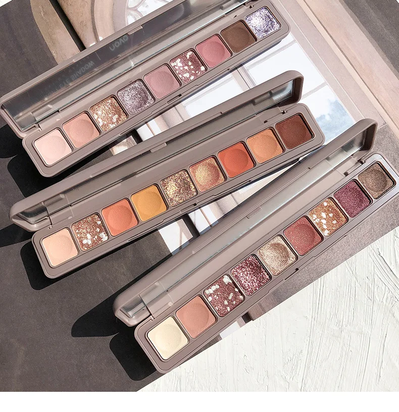 NOVO New Beauty 10 оттенков влагостойкие мерцающие матовые тени для век Палитра Тени