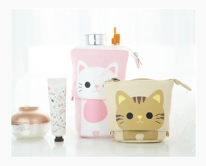 Cute Unicorn Pencil Case School Pencil Case for Girls Boys Penal Pen Box Cat Telescopic Stationery Bag Kit Large Pouch Supplies