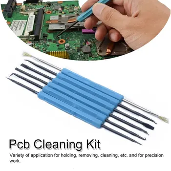 

Soldering Tool 6Pcs Desoldering Aid Tool Circuit Board Soldering Service Welding Auxiliary Tools Set PCB Cleaning Kit