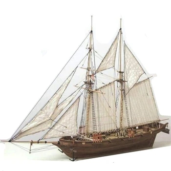 

Halcon DIY Sailboat Model Kit Kids Toys Handmade Wooden assembly Sailing Boats Children Gift Popular Science Education Toy