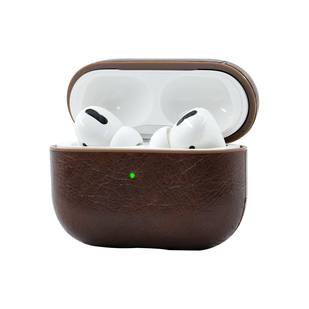 Деловой чехол для Apple Airpods Pro Чехол Аксессуары для Airpods беспроводные наушники из искусственной кожи сумка для хранения ремень с кнопками