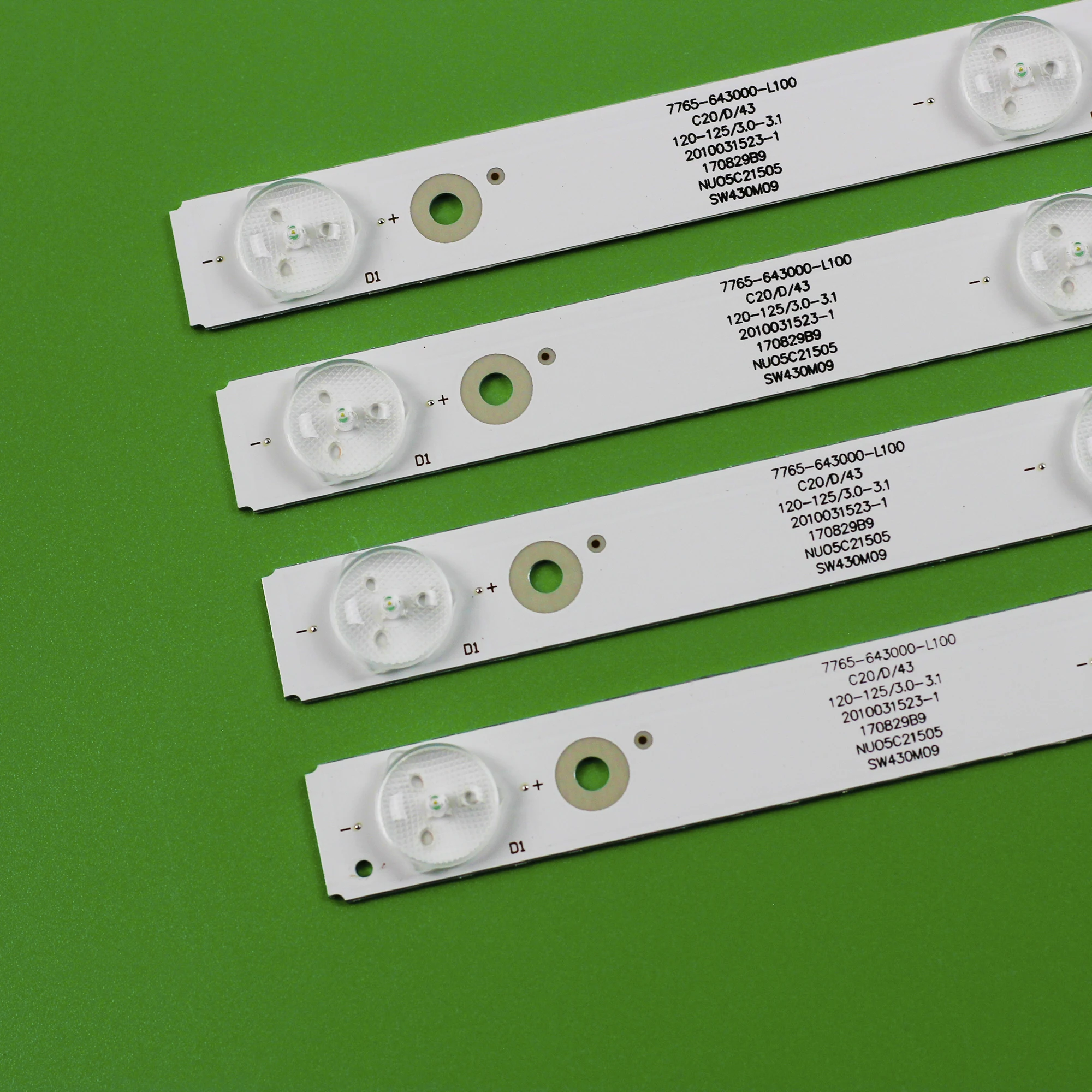 Tiras de Led para tv lg 43 Conjunto de Peças Crh-a4330300104l6cn Rev1.0 i Crh-a4330300105r6cn 7710643000-l100 7710-643000-r100 - Imagem 5