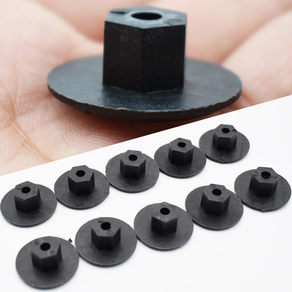 Auto Fasteners Auto Accessories Car Accessories Stainless Steel Clips 10pcs 4mm Car Fender Flares Mud Flaps Splash Guard Wheel Arch Bumper Panel Fastener Clip For Mercedes Benz