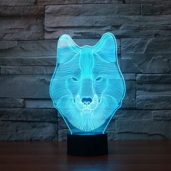 

3D Dragon Ball Modeling Led Nightlight Cartoon Dog 7 Colors Changing Desk Lamp Usb Creative Lighting Fixture Home Decors Gifts