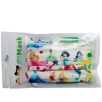New Kids Disposable Face Mask Protective Child Mask Disney Princess Cartoon Mouth Mask Anime Cute Mascarillas Girls Fast Ship 2
