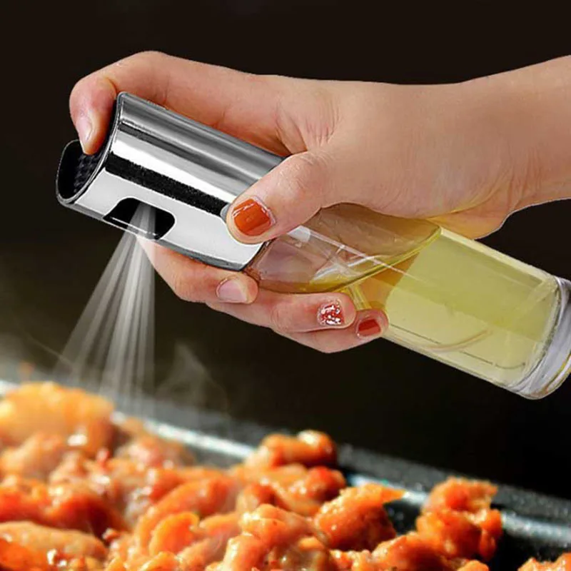 Кухонный распылитель оливкового масла из нержавеющей стали бутылка с насосом