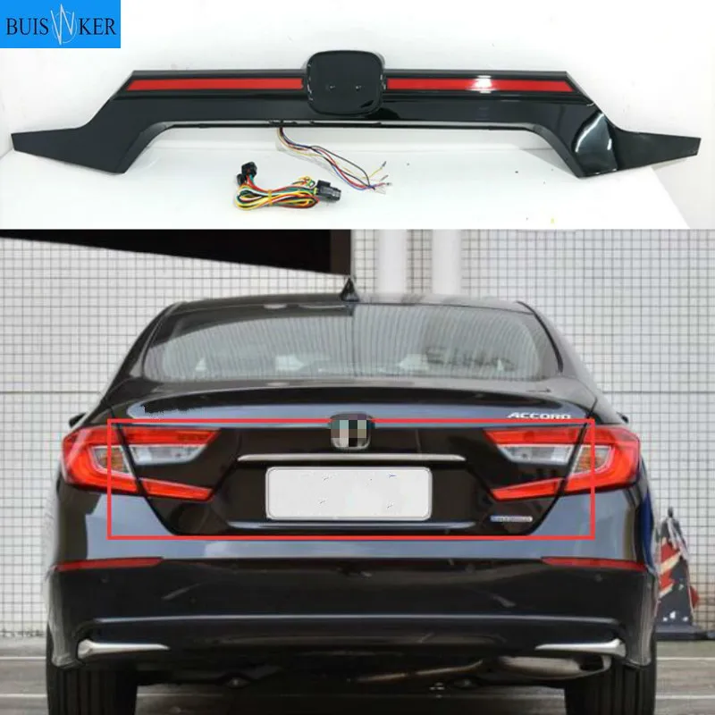 

Задний фонарь для стайлинга автомобилей, для Honda Accord 10 2018 2019, задний противотуманный фонарь, стоп-сигнал, фонасветильник заднего хода, динамический сигнал поворота