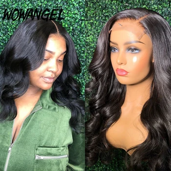 

Wowangel Body Wave Wigs 13x6 150% Brazilian Lace Front Human Hair Wigs Pre Plucked Remy Human Hair Wigs For Black Women