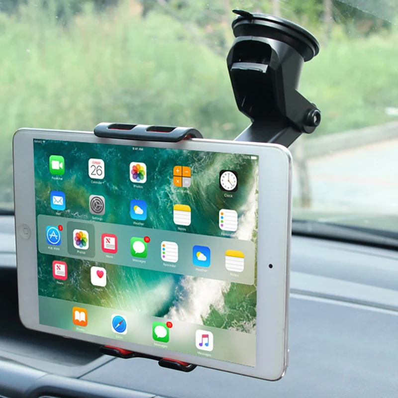 Автомобильная Подставка для планшета для samsung huawei IPAD pro air mini 1234 gps 360 градусов Регулируемая Мобильная подставка на присоске